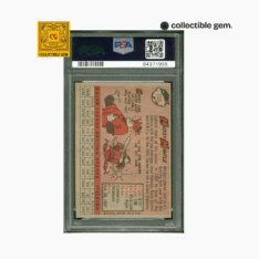 1958 Topps Mickey Mantle #150 – New York Yankees HOF – PSA 6 EX-MT
