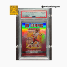 2021 Panini Prizm Draft Picks Patrick Mahomes II On Campus – PSA 9 (Mint)