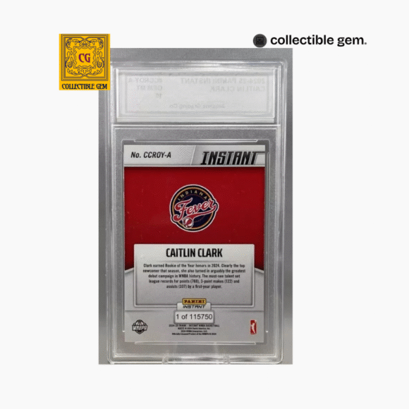 Caitlin Clark Rookie Set – Panini Instant & Rookie of the Year – Graded Gem Mint 10