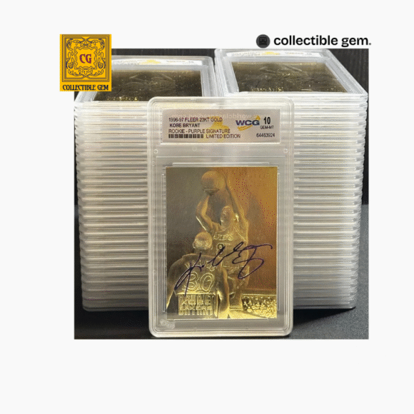 1996 Kobe Bryant Fleer 23KT Gold Rookie Purple Signature | Graded GEM MINT 10