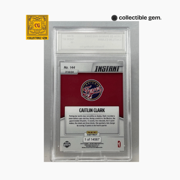 Caitlin Clark Rookie Set – Panini Instant & Rookie of the Year – Graded Gem Mint 10