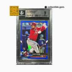 Shohei Ohtani BGS 9 | 2018 Bowman Chrome #1 Batting Blue Refractor Rookie RC /150
