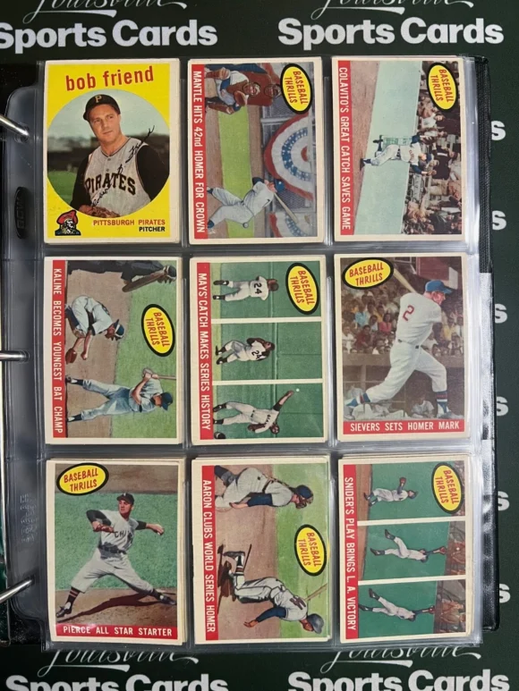 1959 Topps Complete Baseball Set | Mickey Mantle | Bob Gibson Rookie | PSA & SGC Graded - Image 16