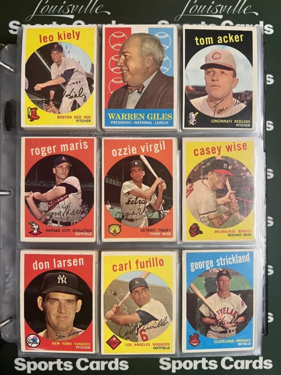 1959 Topps Complete Baseball Set | Mickey Mantle | Bob Gibson Rookie | PSA & SGC Graded - Image 5