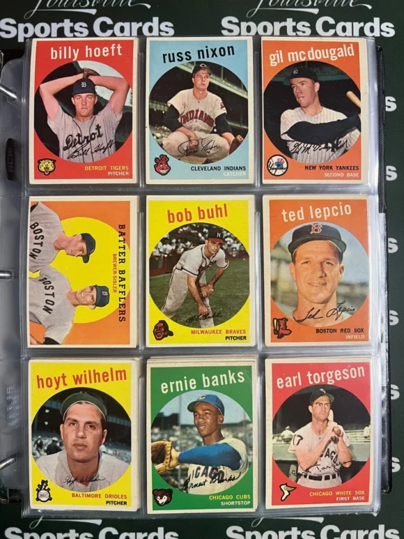 1959 Topps Complete Baseball Set | Mickey Mantle | Bob Gibson Rookie | PSA & SGC Graded - Image 7