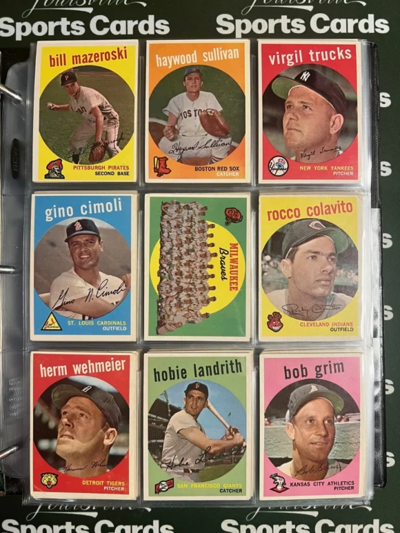 1959 Topps Complete Baseball Set | Mickey Mantle | Bob Gibson Rookie | PSA & SGC Graded - Image 9